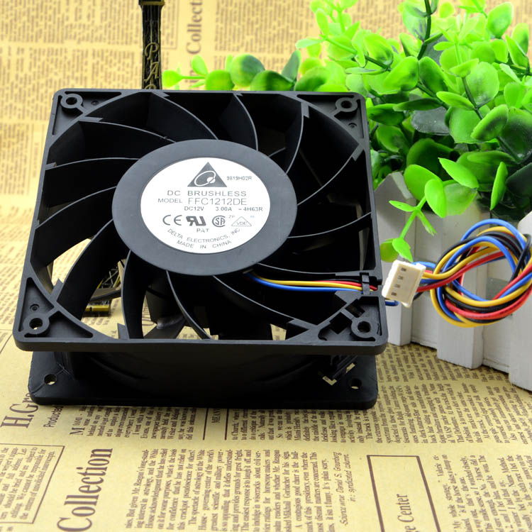 Original DELTA FFC1212DE Cooling Fan 12V 2.4A 28.8W 4wires FFC1212DE Fans